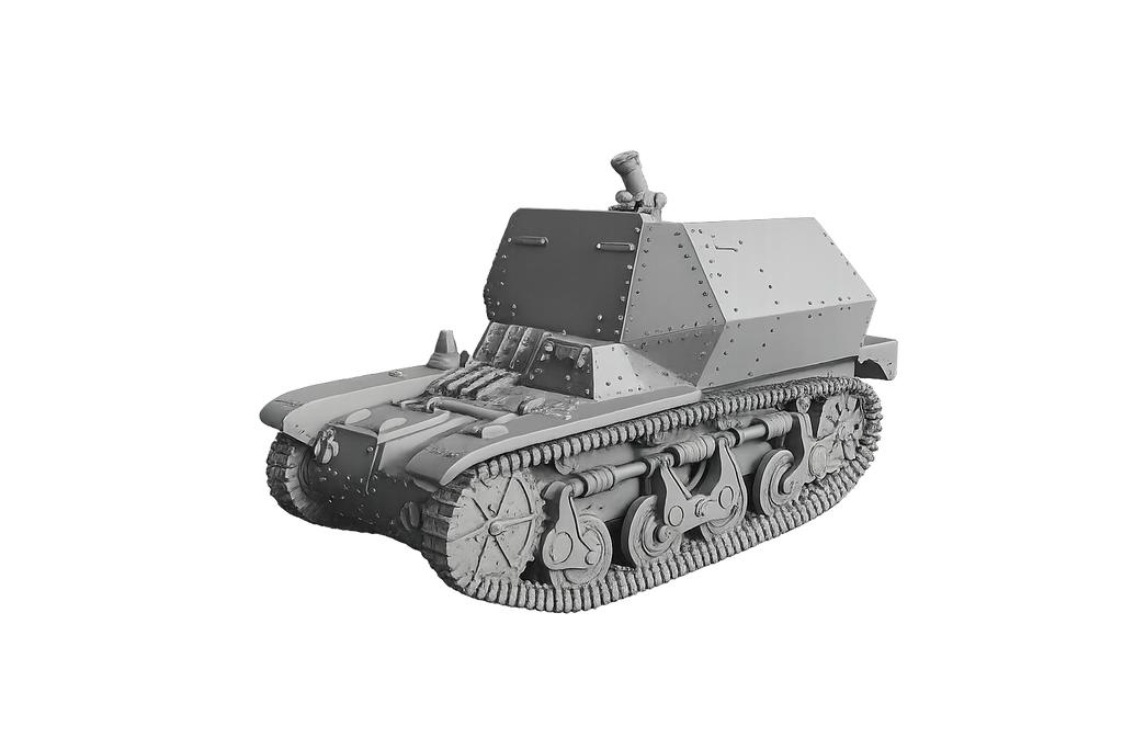 8 cm schwere Granatwerfer 34 auf Panzerspähwagen AMR 35(f)