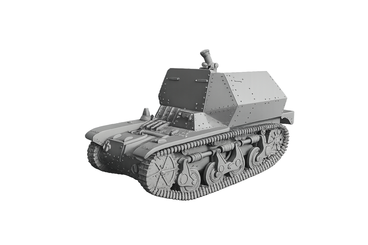 8 cm schwere Granatwerfer 34 auf Panzerspähwagen AMR 35(f)