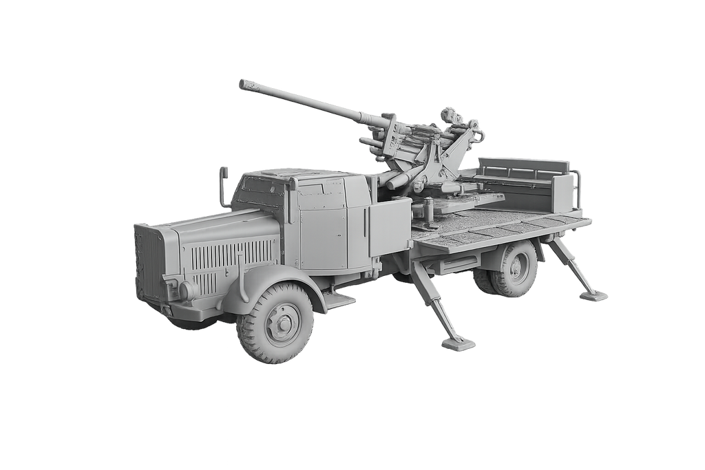 Mercedes-Benz L 4500 A als Flakwagen mit 3,7-cm-Flak 37 Aktiv-Modus