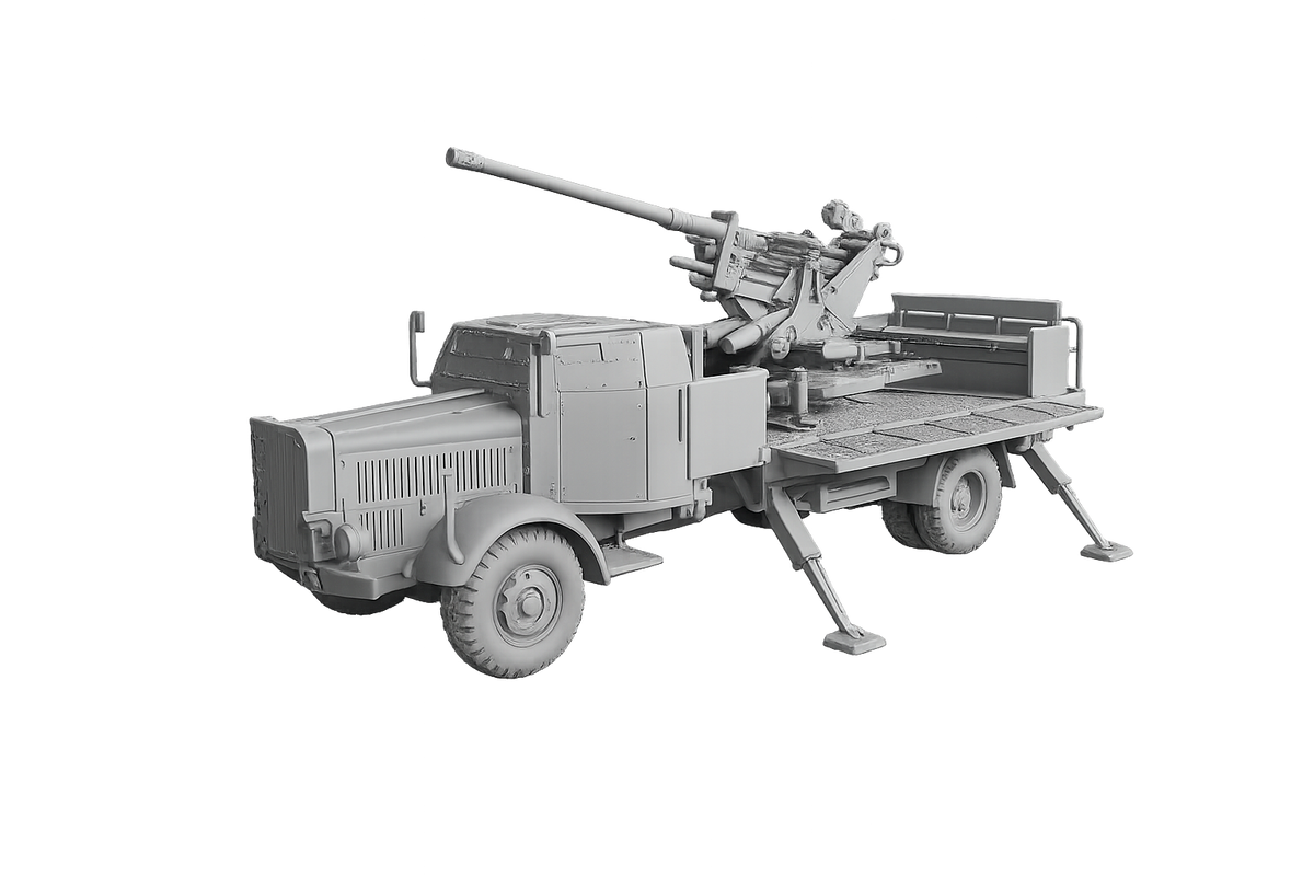 Mercedes-Benz L 4500 A als Flakwagen mit 3,7-cm-Flak 37 Aktiv-Modus