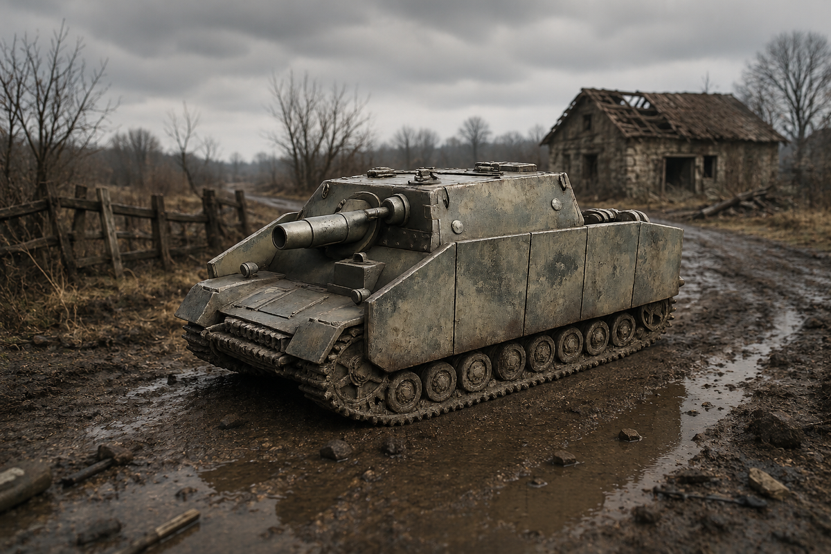 Sd.Kfz. 166 „Brummbär“ Sturmpanzer IV mit seitlichen Schürzen