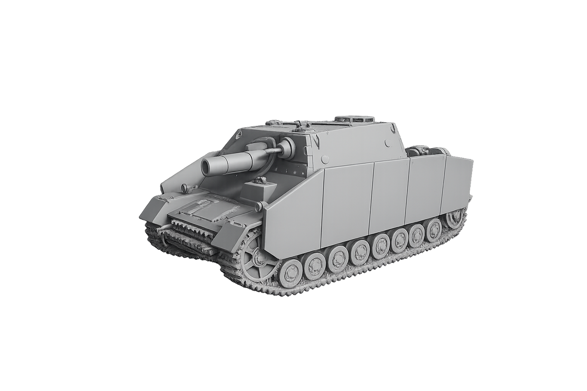 Sd.Kfz. 166 „Brummbär“ Sturmpanzer IV mit seitlichen Schürzen