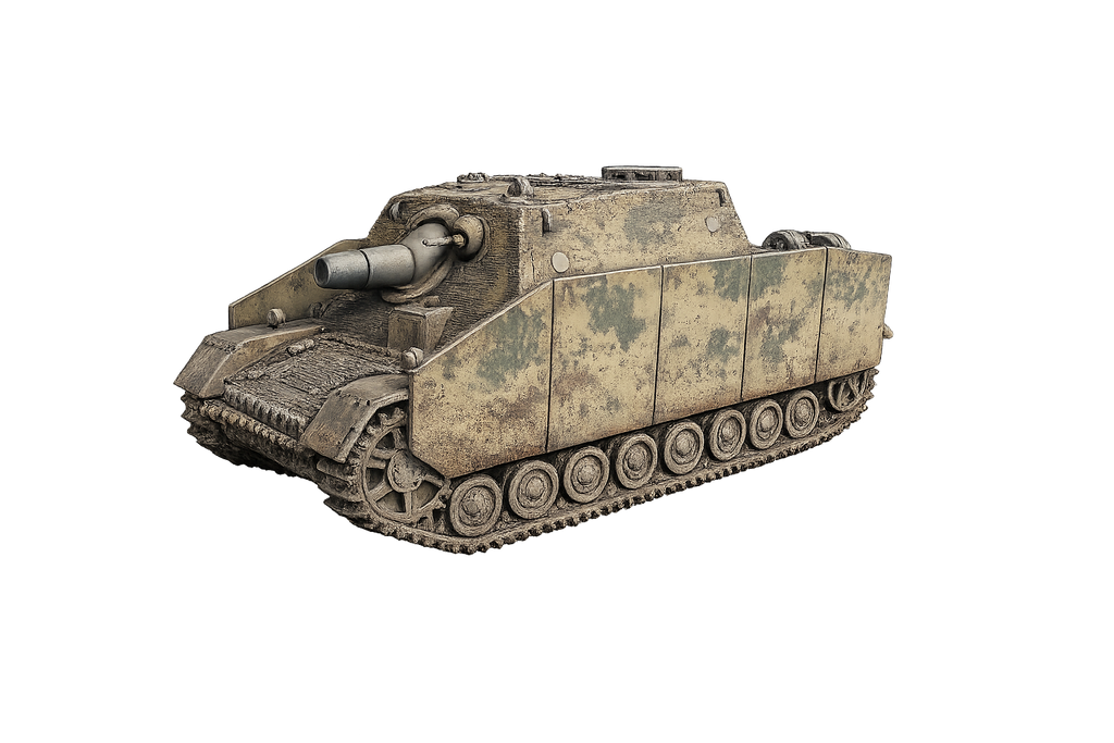 Sd.Kfz. 166 „Brummbär“ Sturmpanzer IV mit seitlichen Schürzen und Zimmerit-Beschichtung