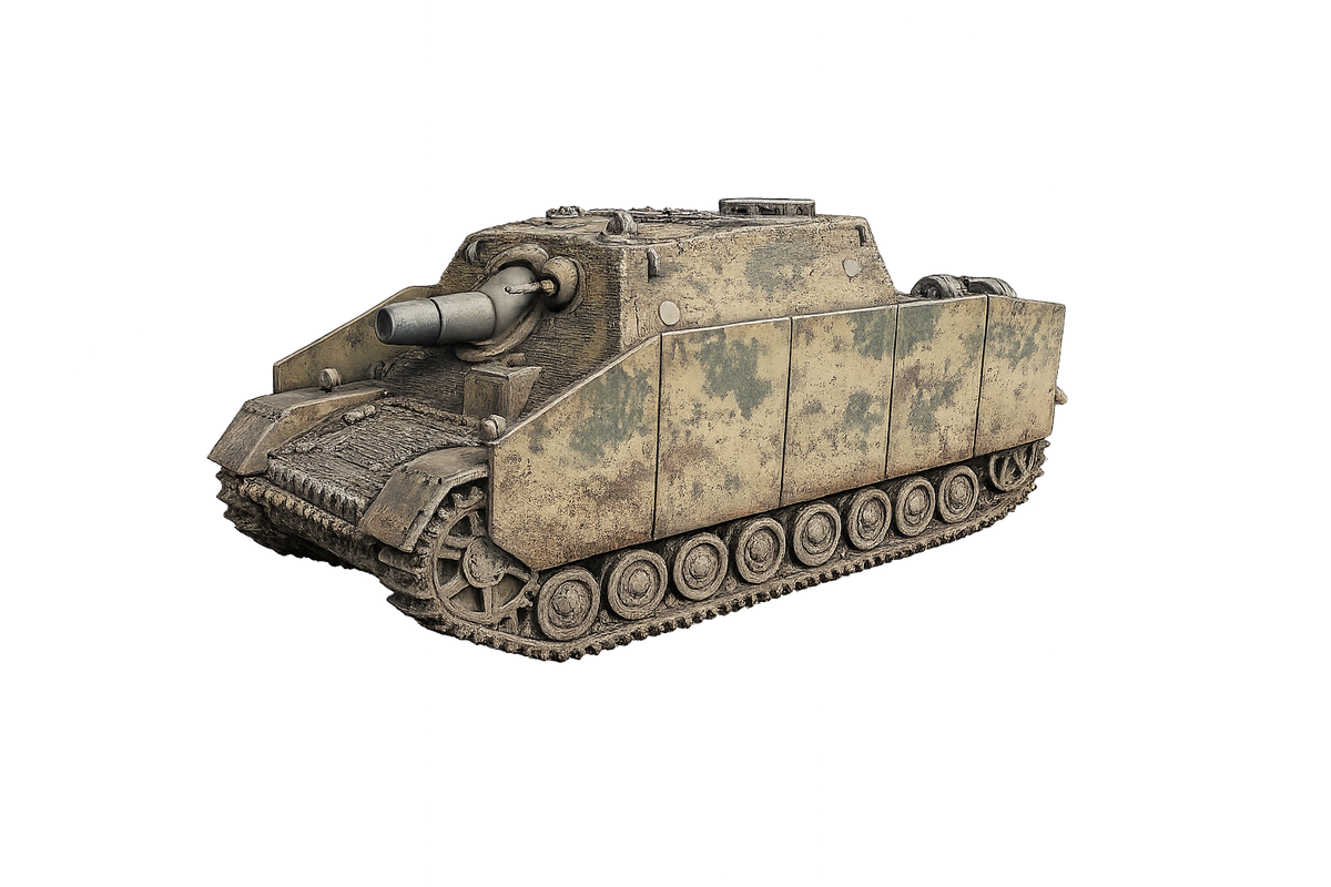 Sd.Kfz. 166 „Brummbär“ Sturmpanzer IV mit seitlichen Schürzen und Zimmerit-Beschichtung