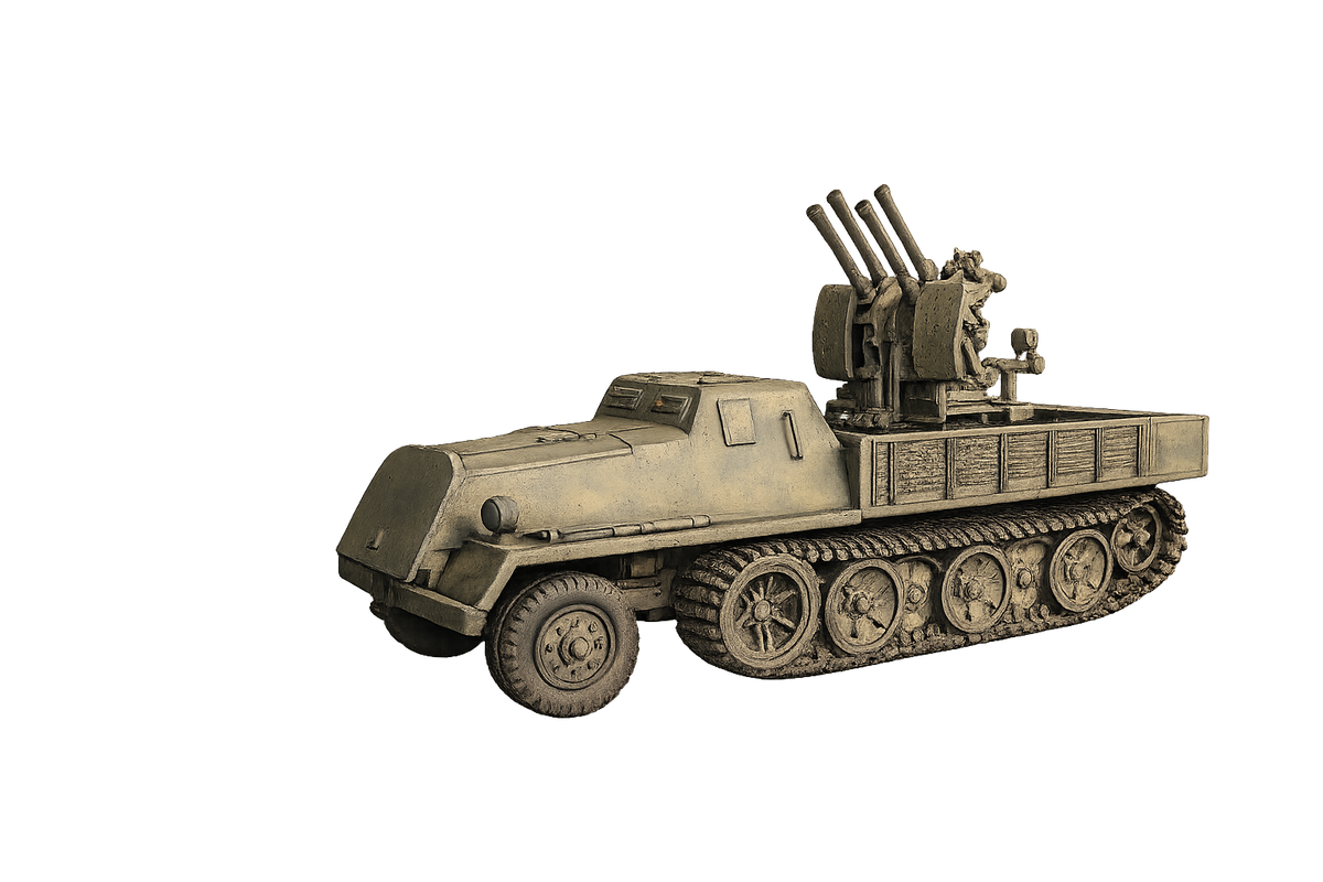 sWS Schwerer Wehrmachtschlepper Gepanzerte Ausführung mit 2-cm-Flakvierling 38