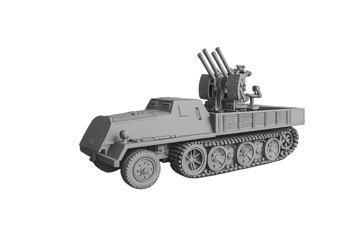 sWS Schwerer Wehrmachtschlepper Gepanzerte Ausführung mit 2-cm-Flakvierling 38