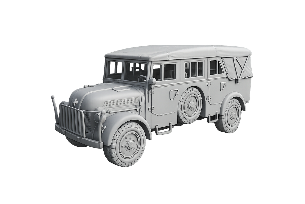 Steyr 1500A Geländegängiger Mannschafts- und Transportwagen Verdeck geschlossen