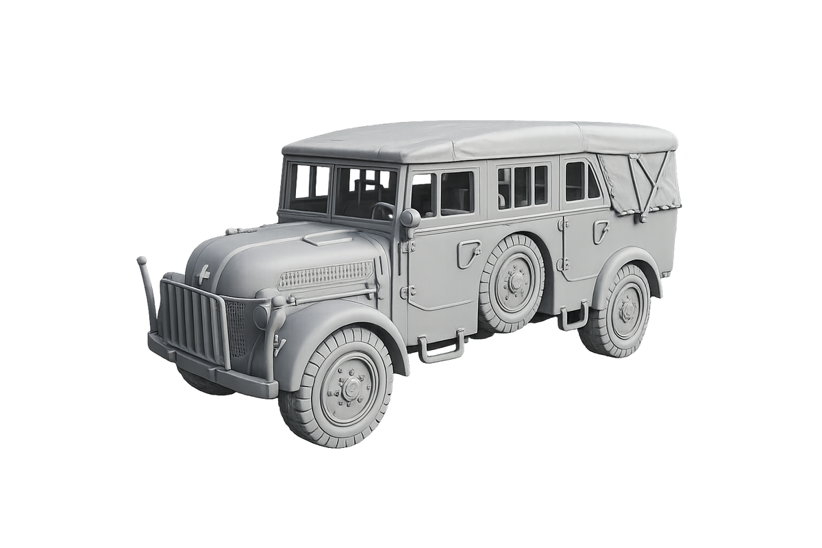 Steyr 1500A Geländegängiger Mannschafts- und Transportwagen Verdeck geschlossen