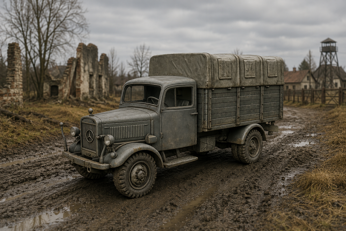 Mercedes-Benz L 3000 Lastkraftwagen der 3-Tonnen-Klasse Pritsche mit Planenaufbau