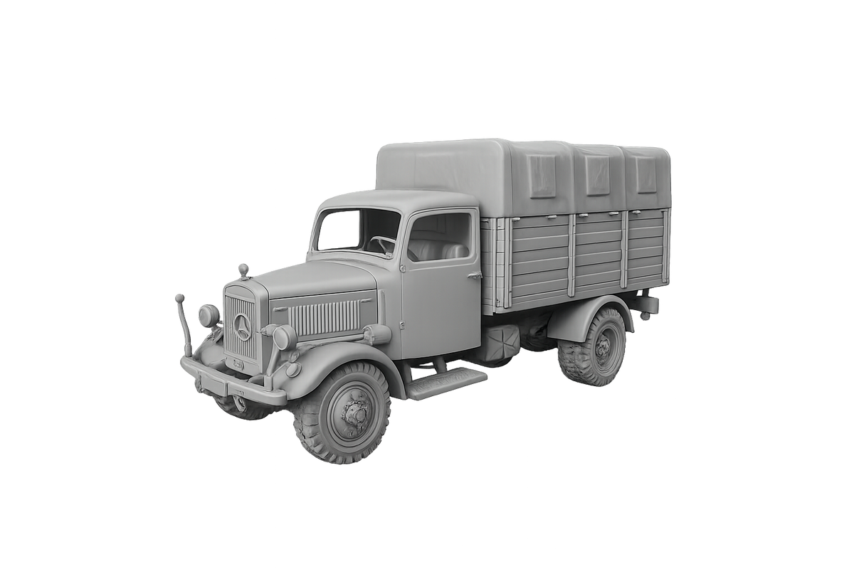 Mercedes-Benz L 3000 Lastkraftwagen der 3-Tonnen-Klasse Pritsche mit Planenaufbau