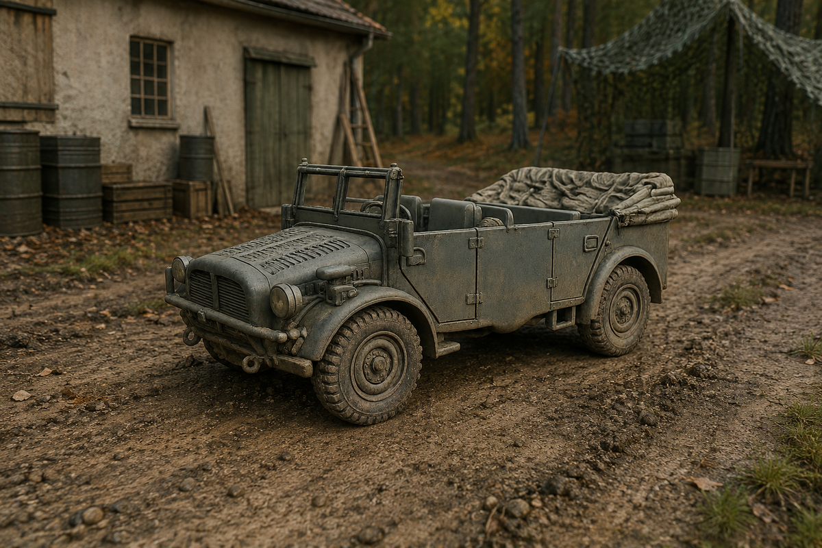 Horch 108 Typ 40 Schwerer geländegängiger Einheits-Pkw Verdeck offen