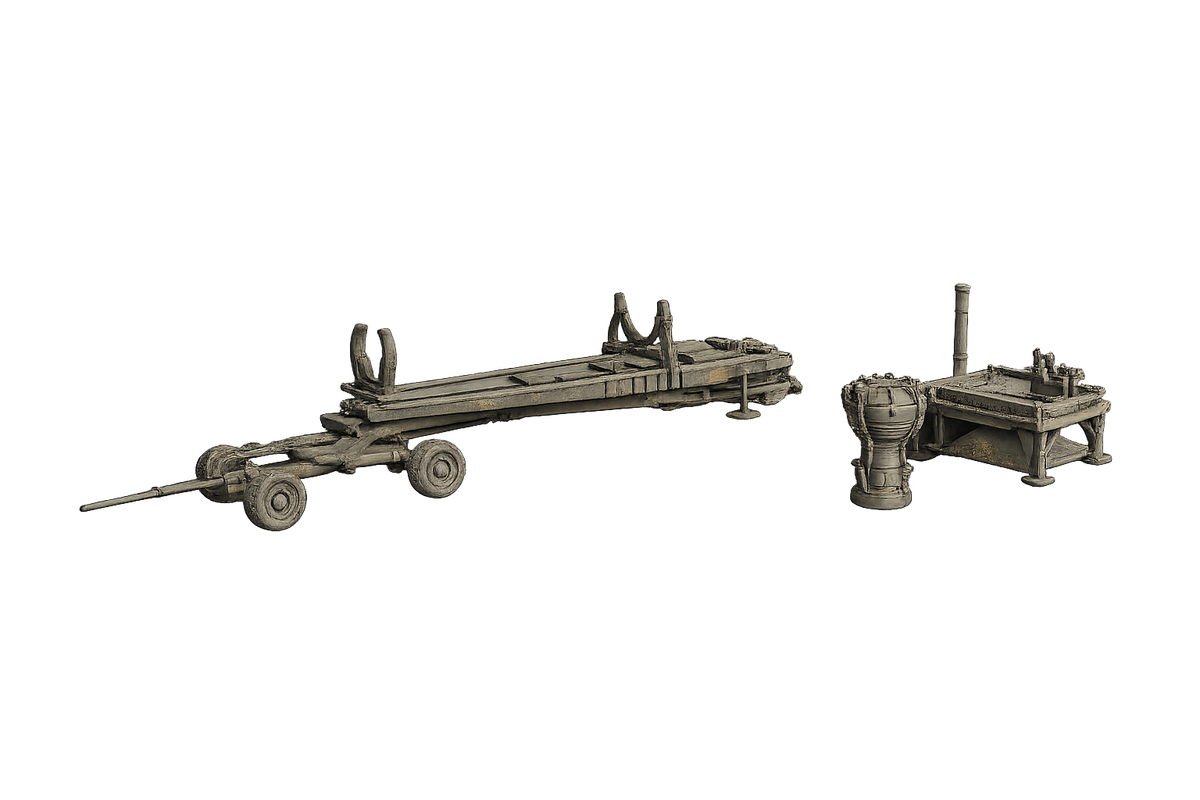 Meillerwagen Transport- und Aufrichtanhänger für die V2-Rakete