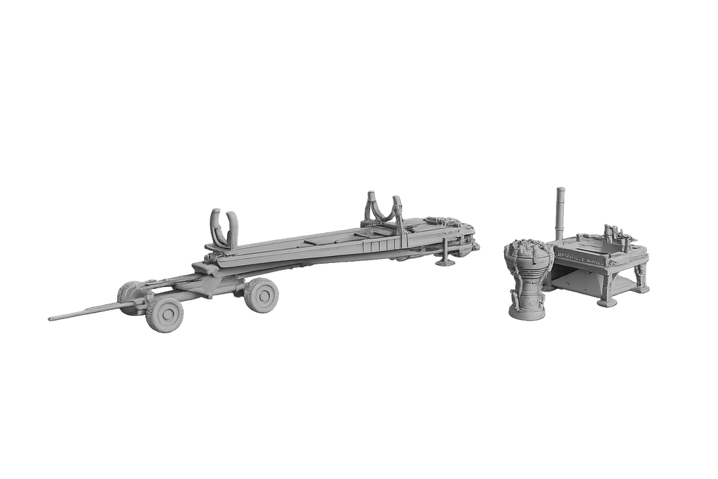 Meillerwagen Transport- und Aufrichtanhänger für die V2-Rakete
