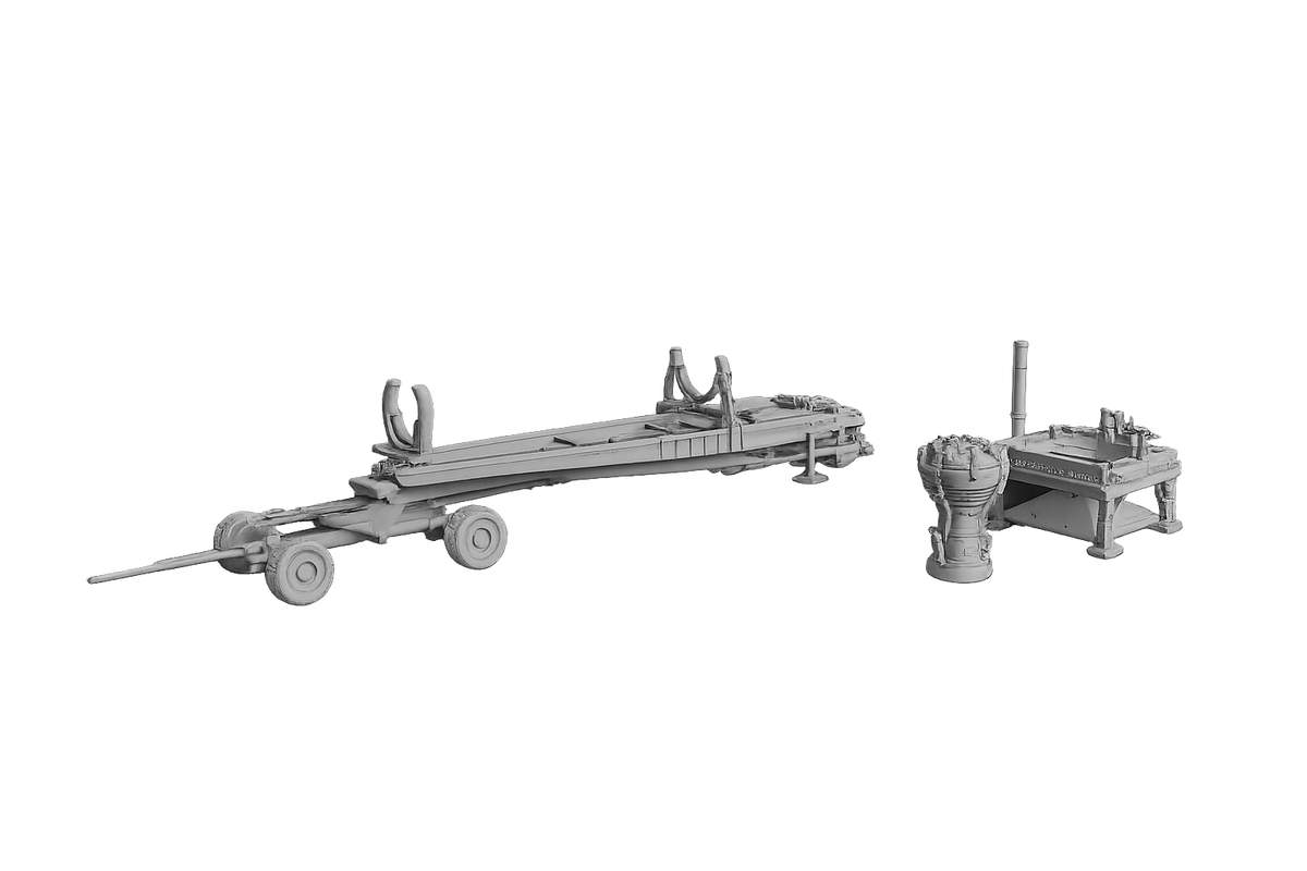 Meillerwagen Transport- und Aufrichtanhänger für die V2-Rakete