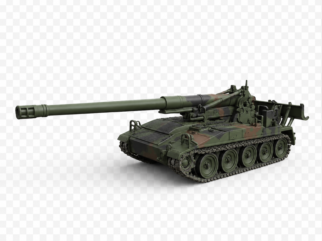 M110A2 Schwere Selbstfahrlafette Transport-Modus