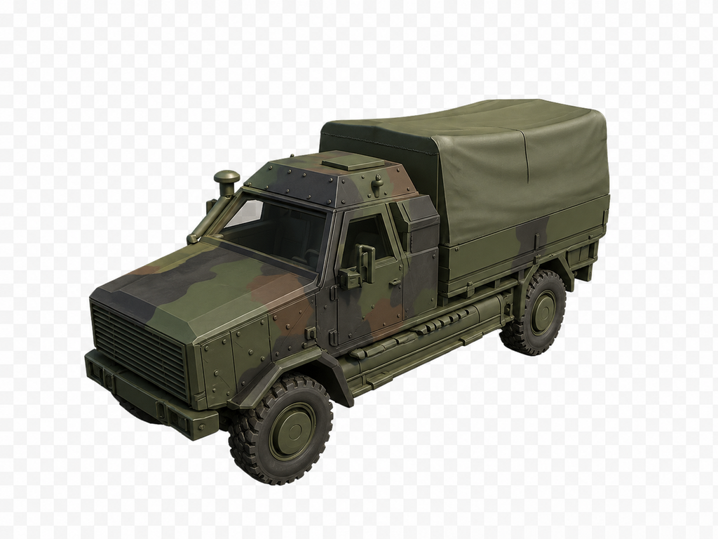 ATF Dingo 2 Geschütztes Transport- und Logistikfahrzeug Pritsche mit Planenaufbau
