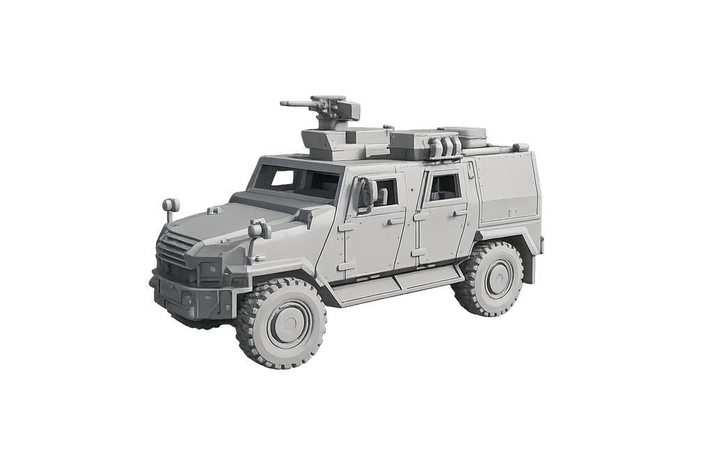 MOWAG EAGLE V 4x4 EMU Geschütztes taktisches Aufklärungs- und Überwachungsfahrzeug EMU eingefahren