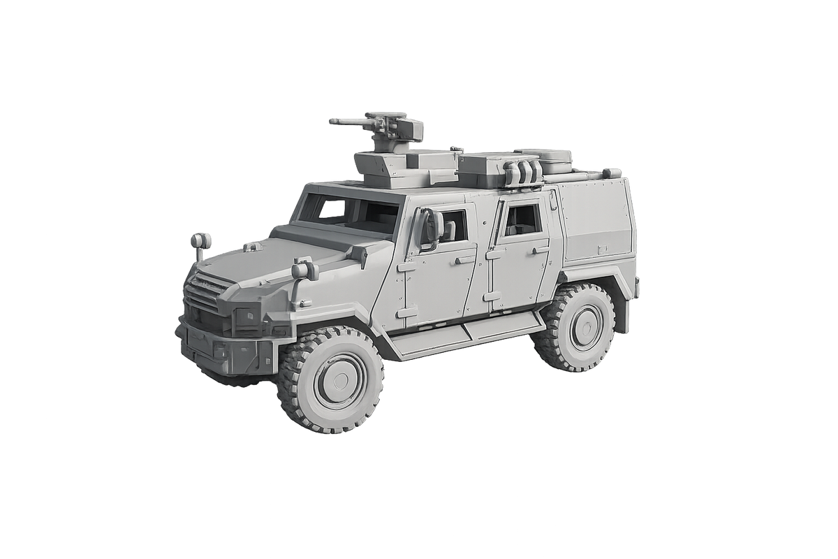 MOWAG EAGLE V 4x4 EMU Geschütztes taktisches Aufklärungs- und Überwachungsfahrzeug EMU eingefahren