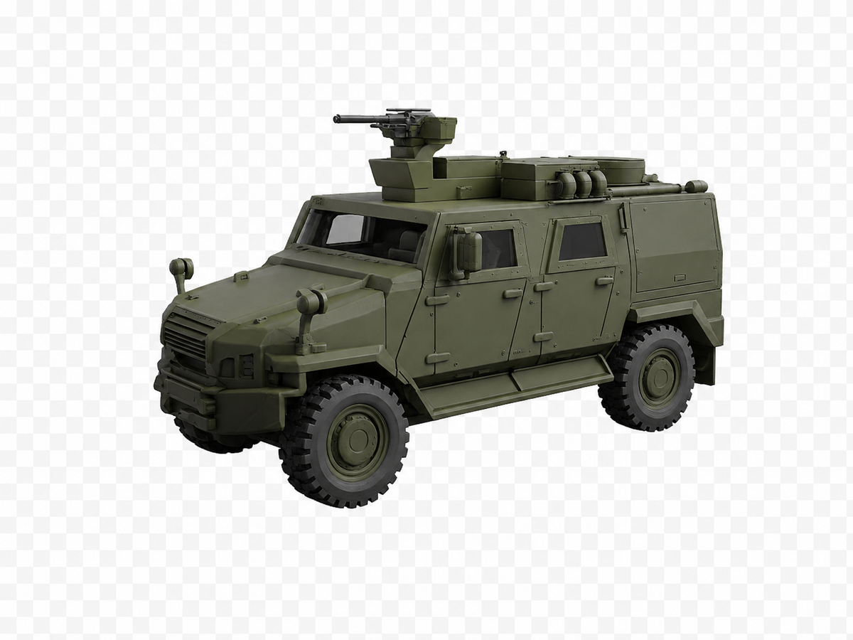 MOWAG EAGLE V 4x4 EMU Geschütztes taktisches Aufklärungs- und Überwachungsfahrzeug EMU eingefahren