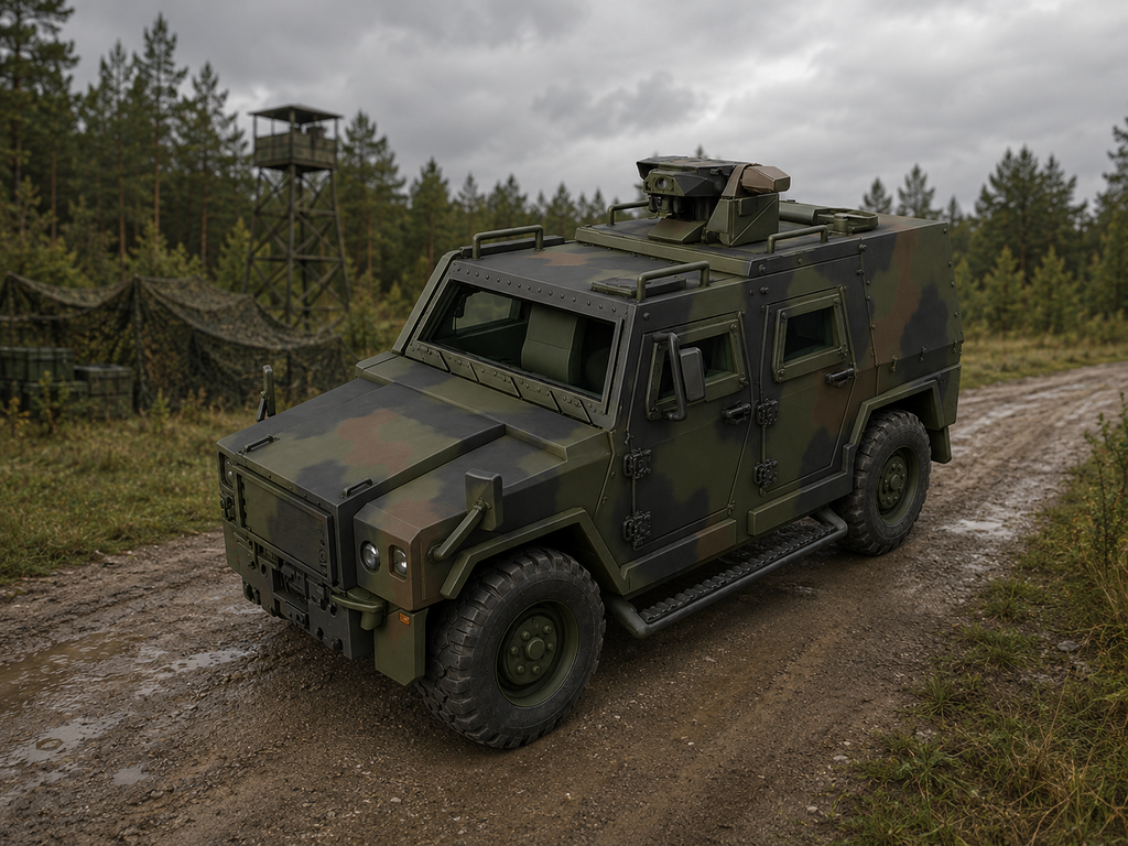 MOWAG EAGLE IV 4x4 Geschütztes Einsatzfahrzeug mit Dachwaffenstation Natter