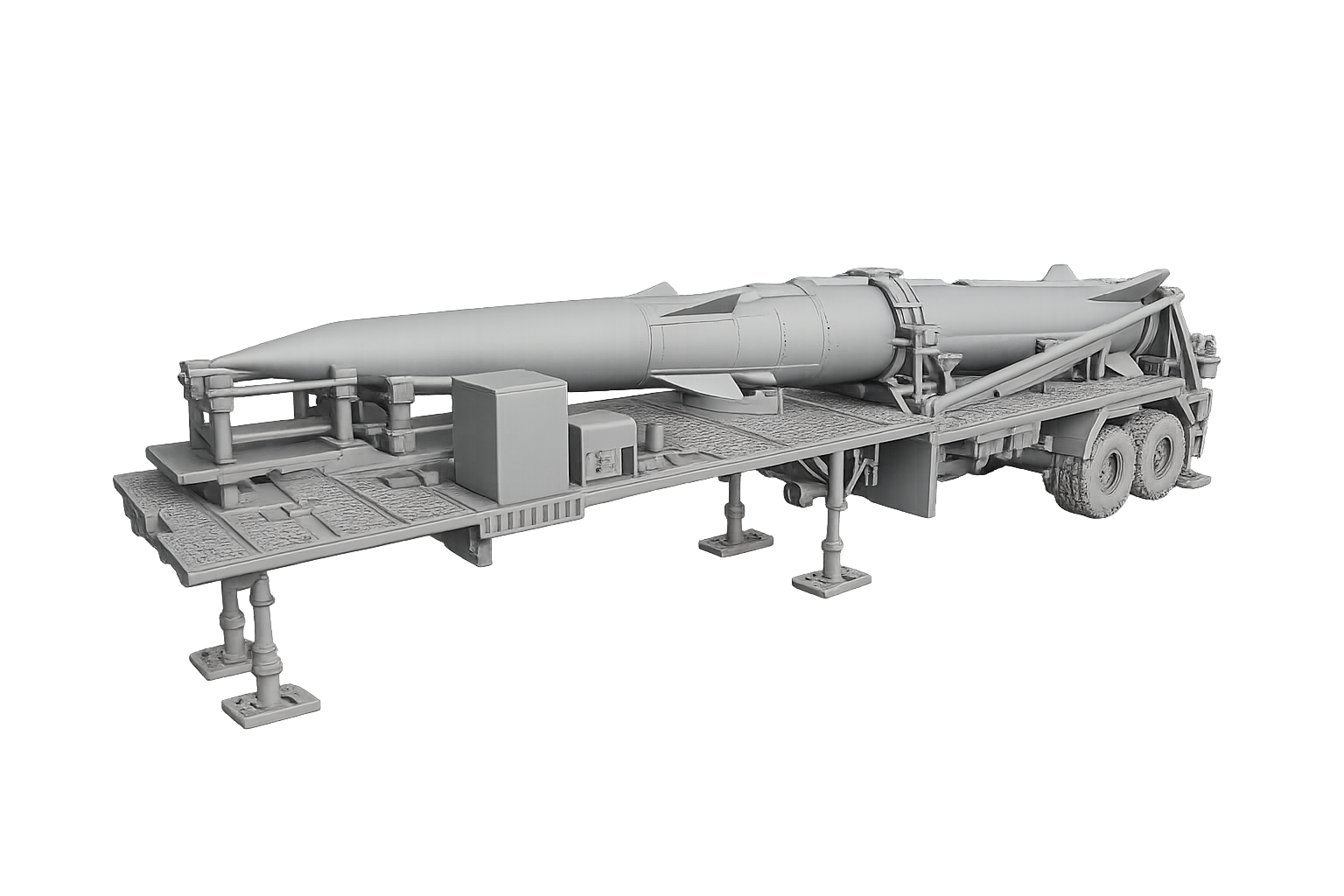 Pershing II auf Transport- und Startanhänger