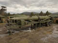 Pershing II auf Transport- und Startanhänger