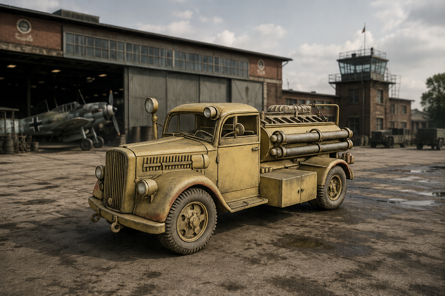 Opel Blitz 3,6 Feuerwehrfahrzeug der Luftwaffe