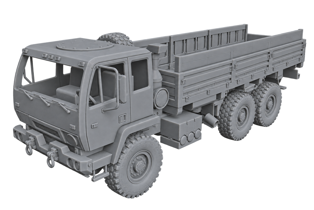 M1085 FMTV Mittlerer militärischer Transportlastwagen Standardkabine mit offener Pritsche