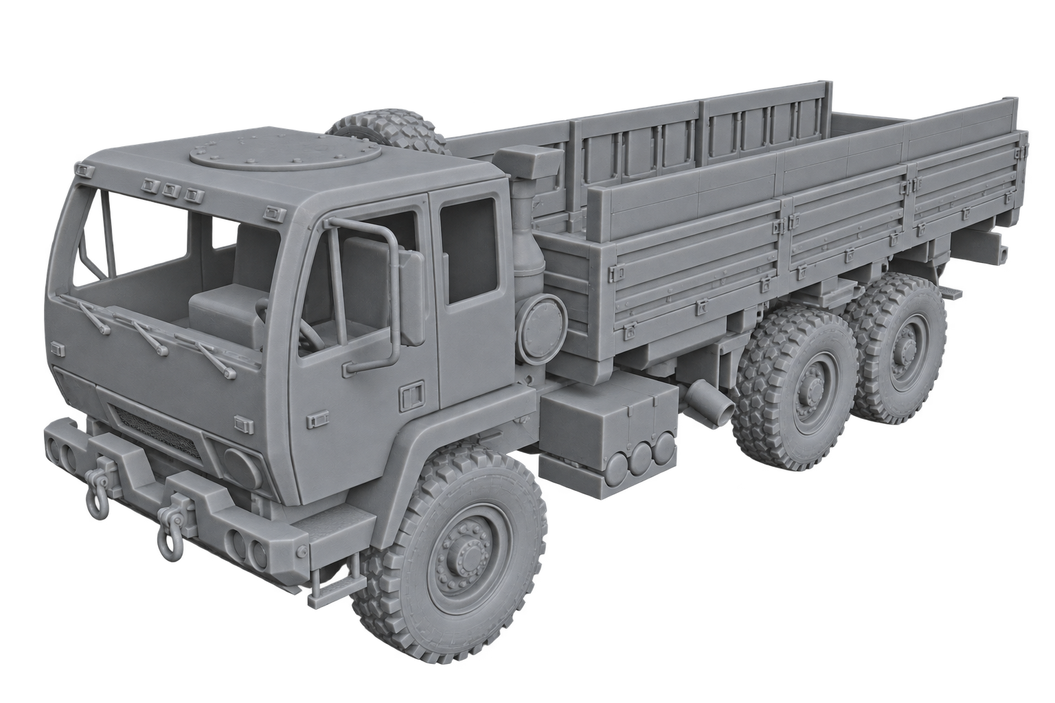 M1085 FMTV Mittlerer militärischer Transportlastwagen Standardkabine mit offener Pritsche