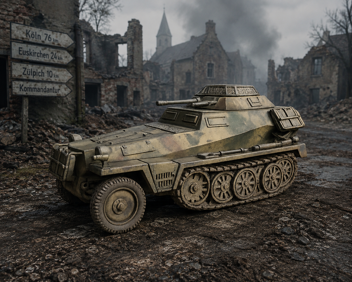 Sd.Kfz. 250/9 „Alte“ Leicht gepanzertes Halbketten-Aufklärungsfahrzeug Gerät 883
