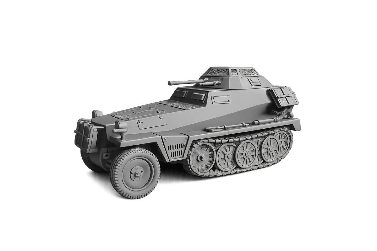 Sd.Kfz. 250/9 „Alte“ Leicht gepanzertes Halbketten-Aufklärungsfahrzeug Gerät 883