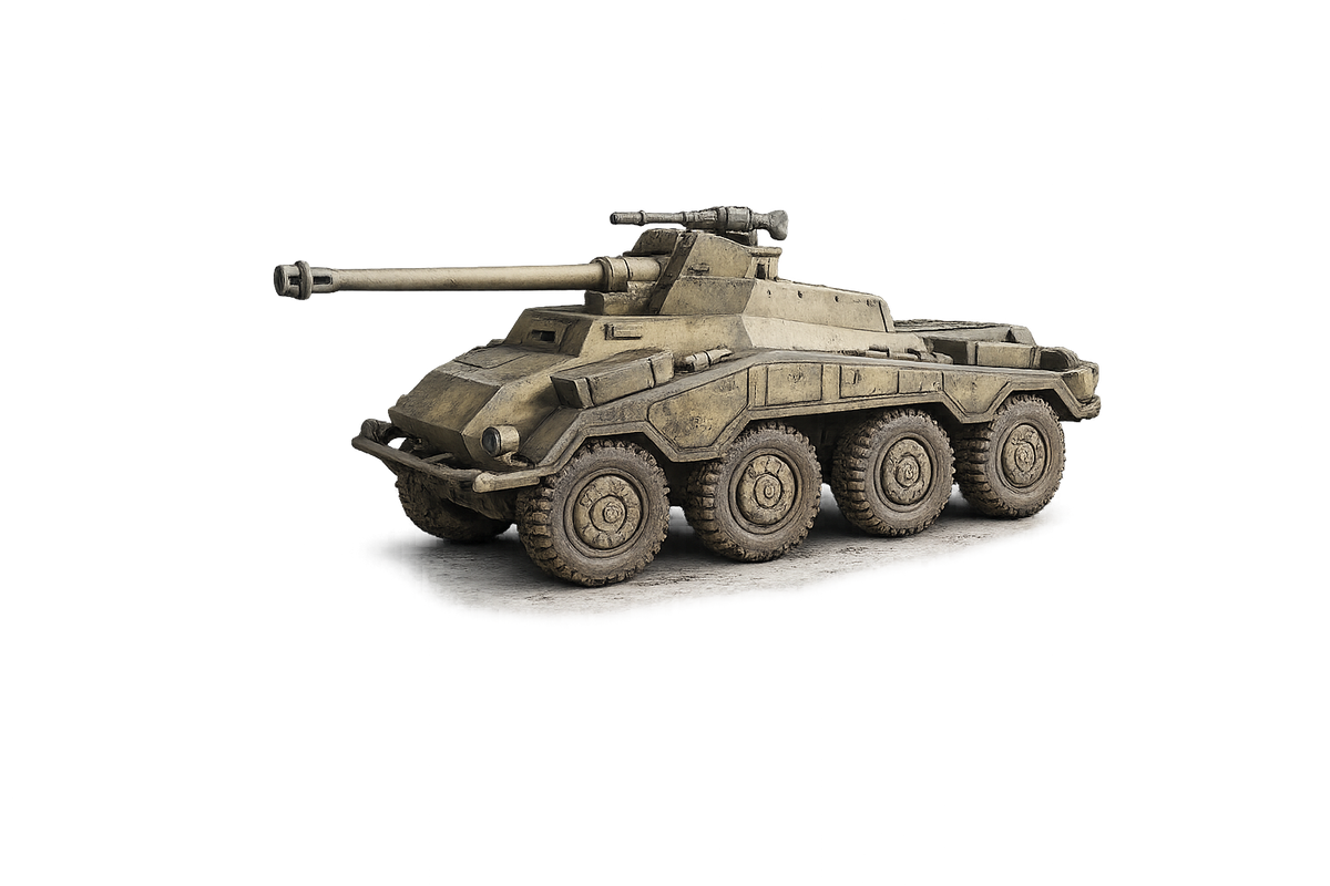 Sd.Kfz. 234/4 Schwerer acht­rädriger Panzerspähwagen und Panzerabwehrkanonenwagen Gerät 96