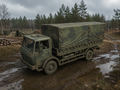 Mercedes-Benz 1017 A 5 t tmil Pritschen-Lkw mit Flachdach-Planenaufbau