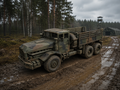 FAUN L 912/45 A 12 t glw Schwerer geländegängiger Zugkraftwagen Kurze offene Pritsche