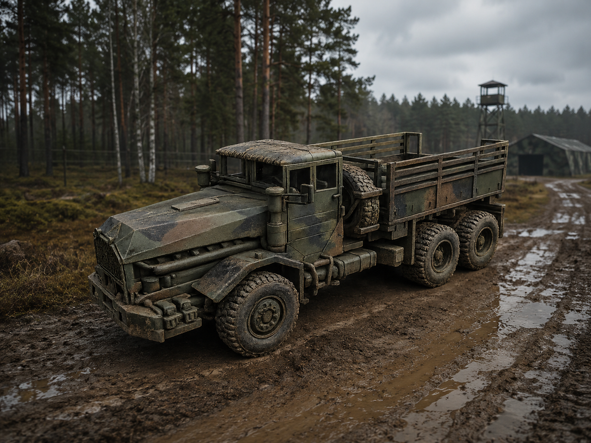FAUN L 912/45 A 12 t glw Schwerer geländegängiger Zugkraftwagen Kurze offene Pritsche