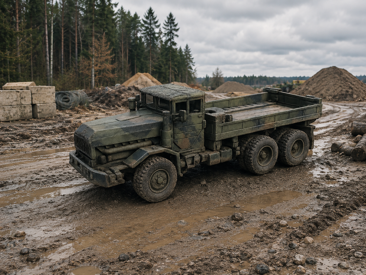 FAUN L 912/5050 AK Schwerer geländegängiger Gleitkipper