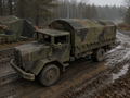 MAN 630 Hochgeländegängiger Transport- und Versorgungs-Lkw Pritschen-Lkw mit Planenaufbau
