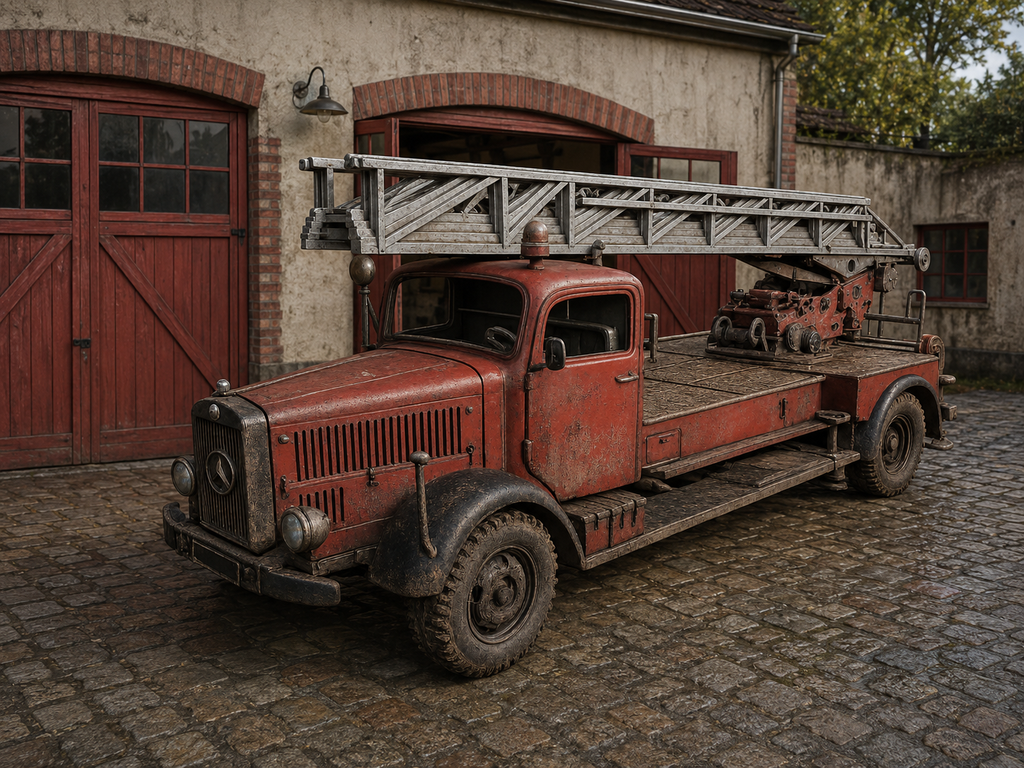 Mercedes-Benz L4500 Feuerwehr-Drehleiterfahrzeug DL30