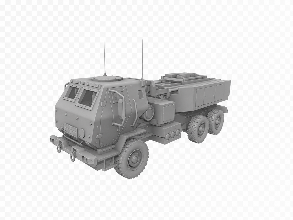 M142 HIMARS GMLRS Hochmobiler Mehrfachraketenwerfer im Transport-Modus