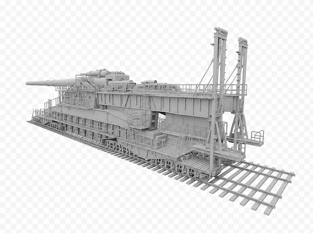 80-cm-Kanone (E) Schwerer Gustav Überschweres Eisenbahngeschütz