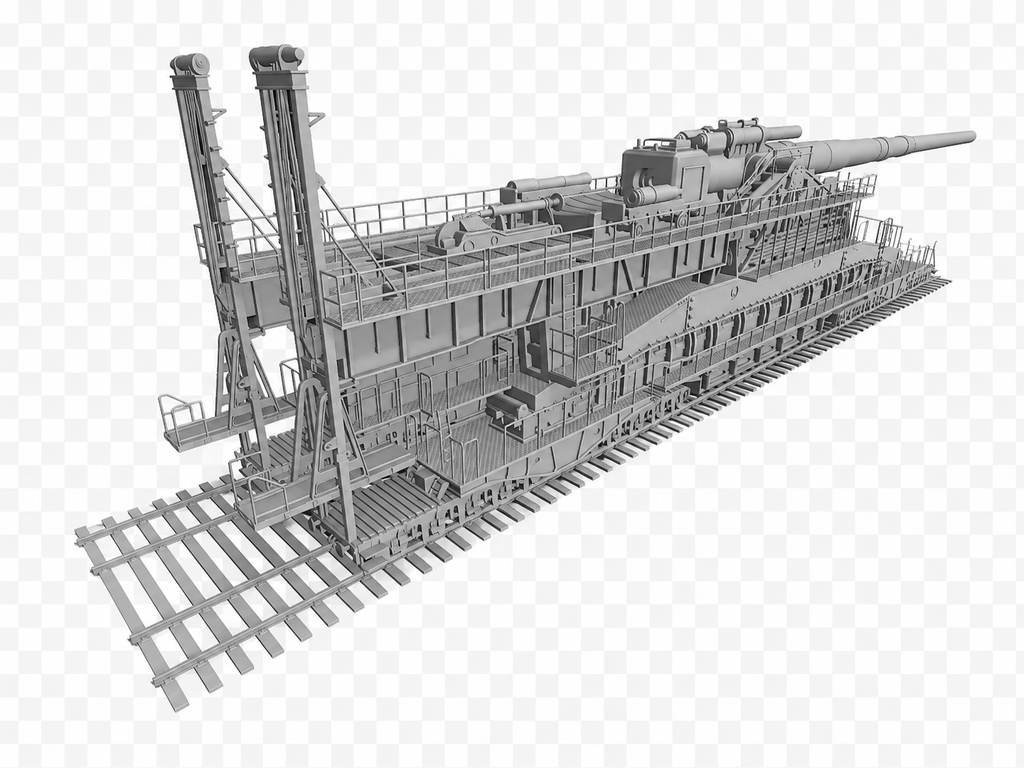 80-cm-Kanone (E) Schwerer Gustav Überschweres Eisenbahngeschütz