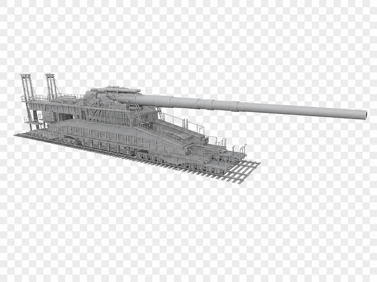 80-cm-Kanone (E) Schwerer Gustav Überschweres Eisenbahngeschütz