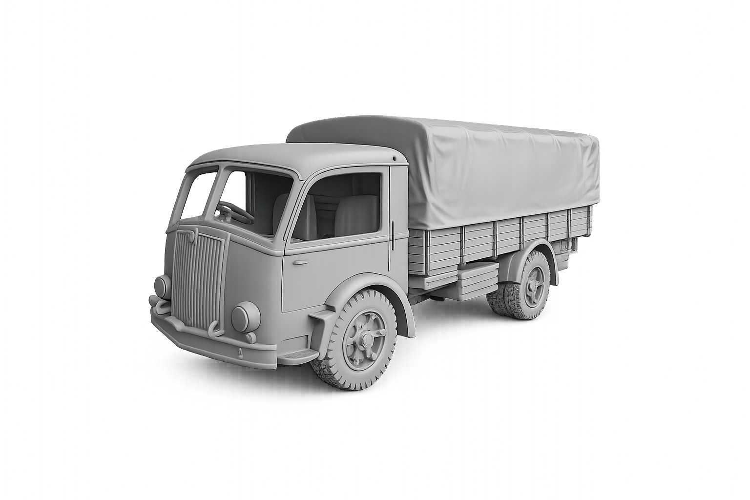 Fiat 666NM mit Pritsche mit Planen-Aufbau