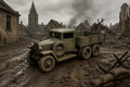 GAZ-AAA Kriegsausführung von 1943 mit offener Pritsche