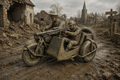 Norton 633 WD Big 4 Schweres Militärmotorradgespann