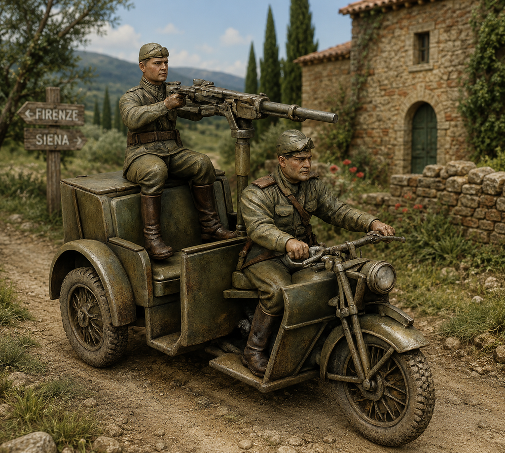 Moto Guzzi 500 TriAlce Militärisches Lastendreirad / Motocarro