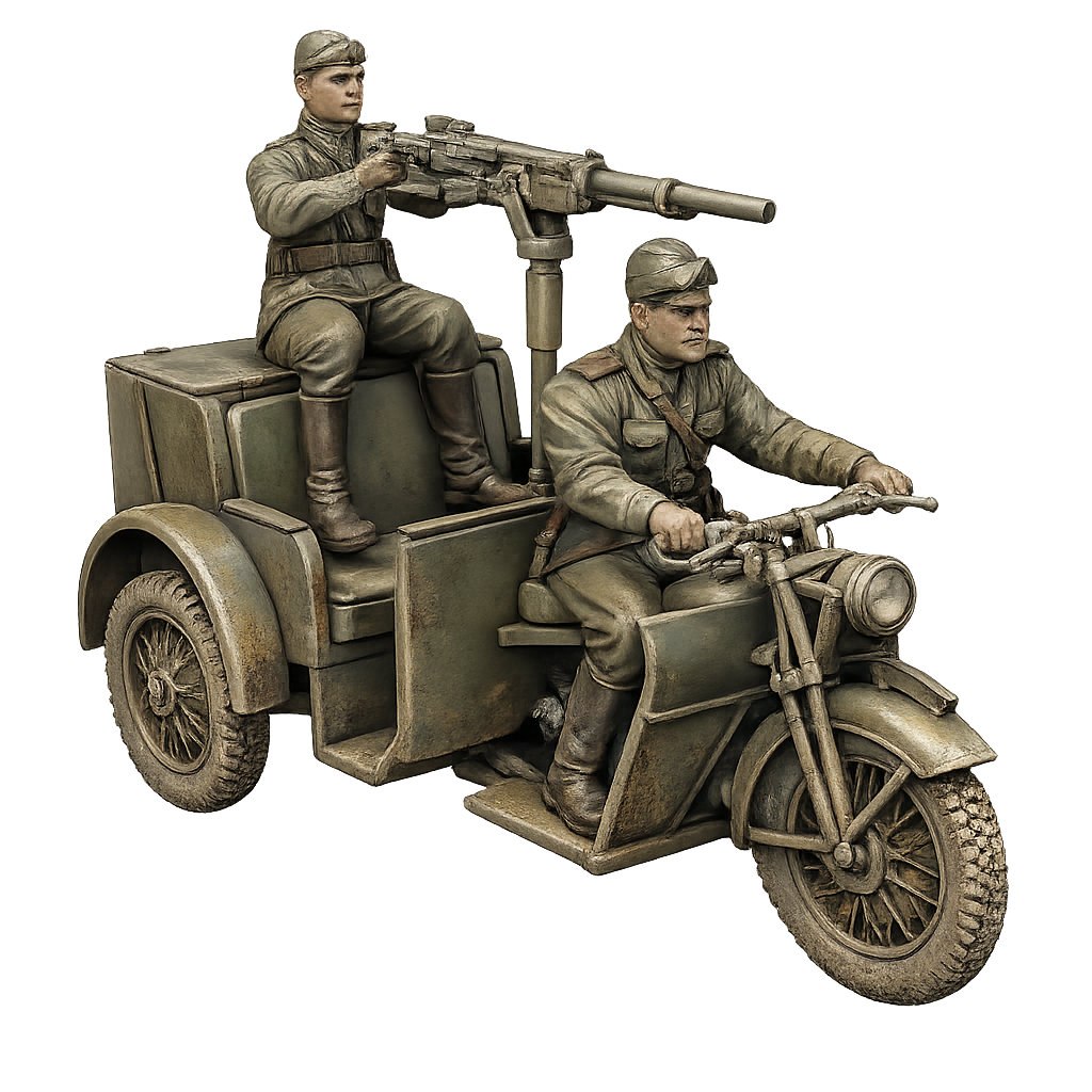 Moto Guzzi 500 TriAlce Militärisches Lastendreirad / Motocarro