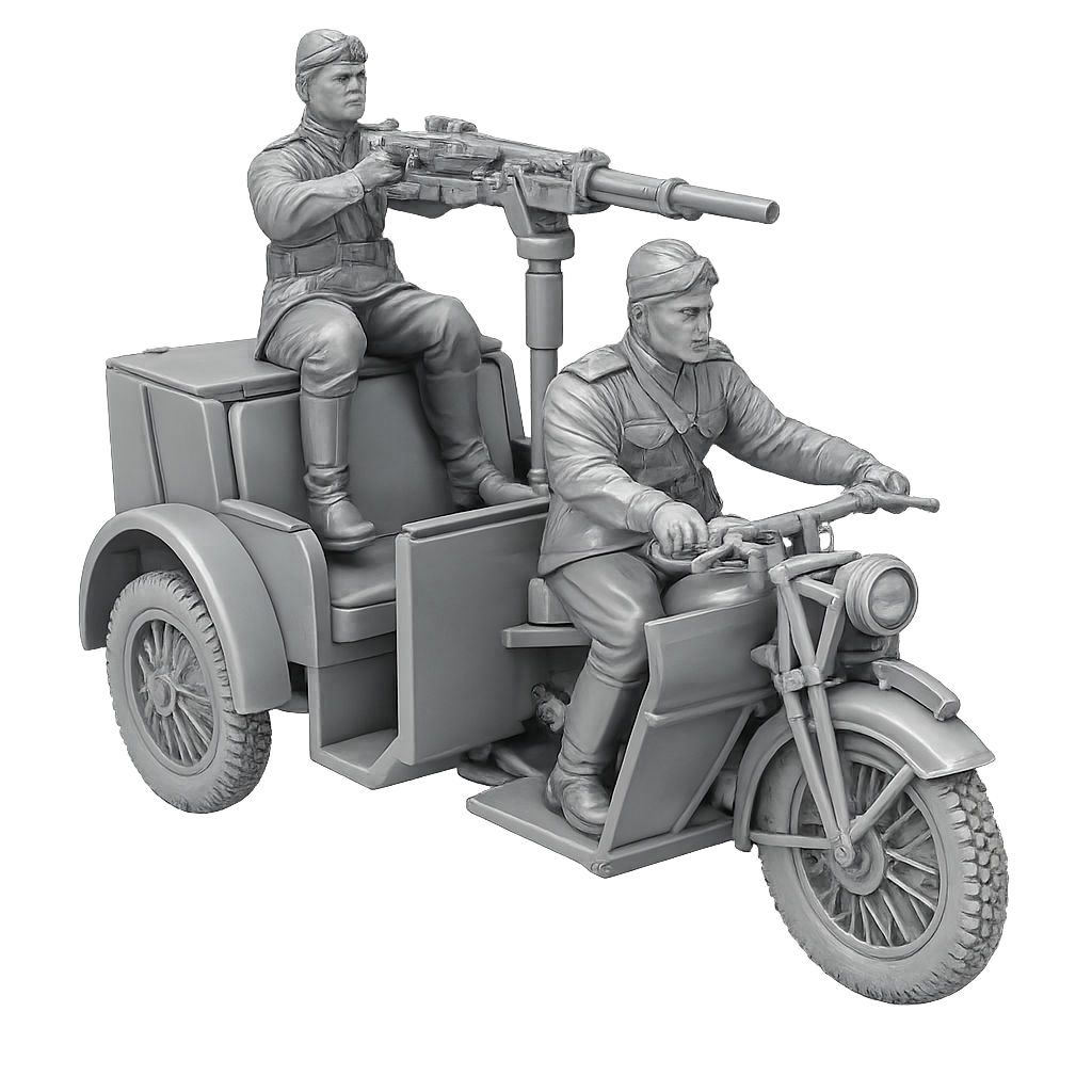 Moto Guzzi 500 TriAlce Militärisches Lastendreirad / Motocarro