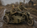 IMZ-Ural M-72 Schweres Militärmotorrad mit Beiwagen