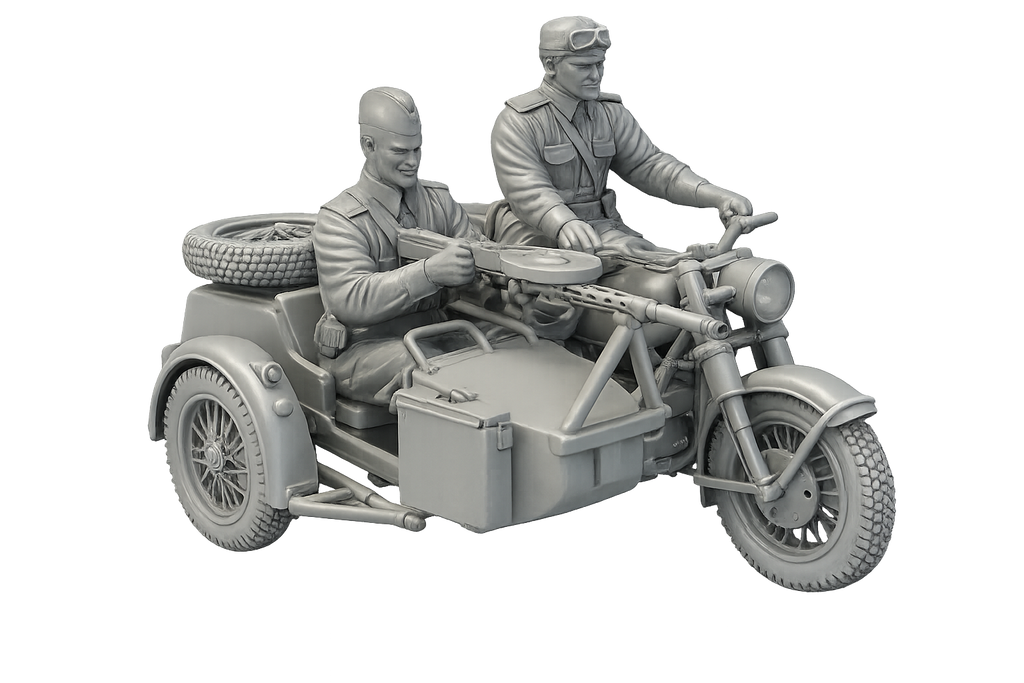 IMZ-Ural M-72 Schweres Militärmotorrad mit Beiwagen